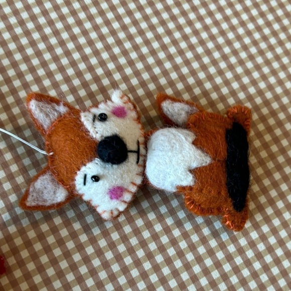 Woodland Animals mushroom nursery mobile handmade Fair trade Felt. Multicolor - Picture 5 of 13